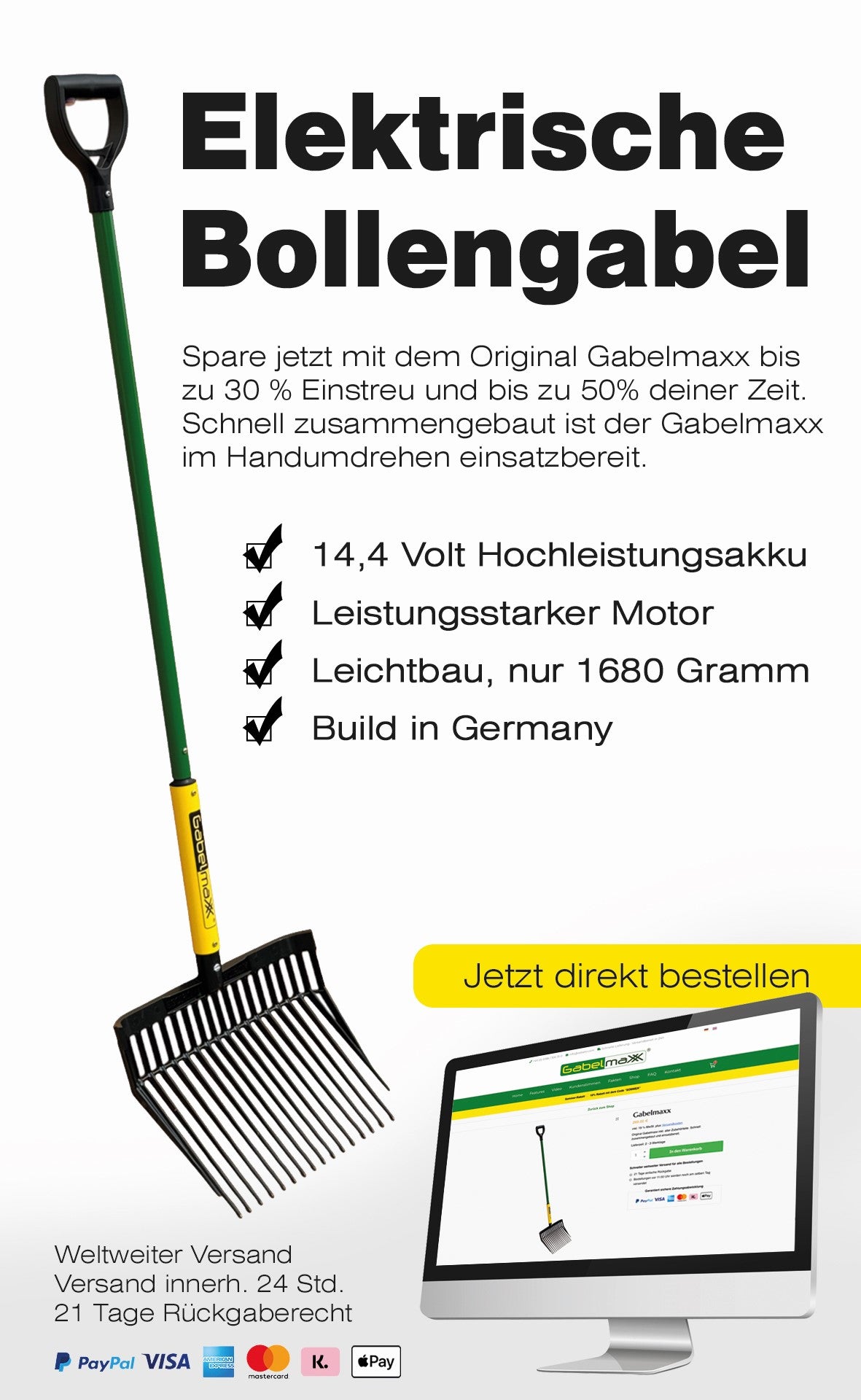 GabelMaxx die elektrische Mistgabel